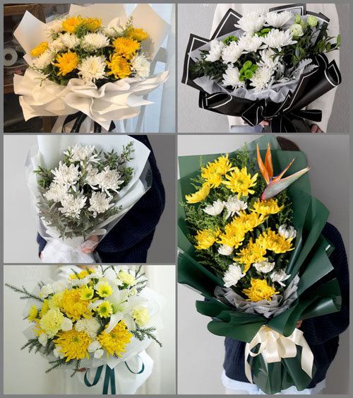 广东梅州市五华县河东镇浮湖村白事花束代送